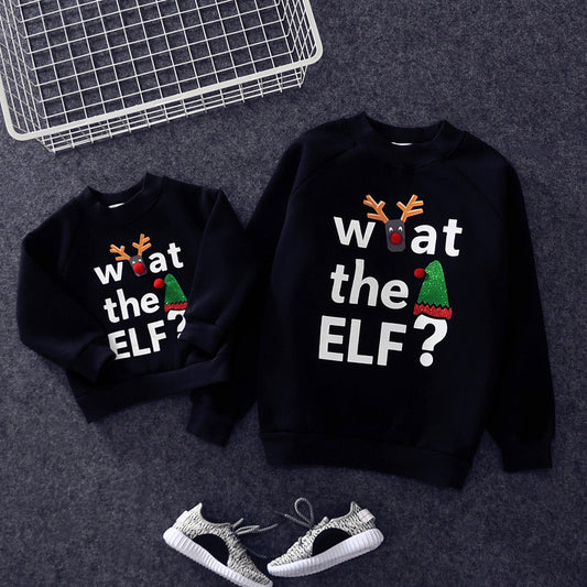 Christmas class clothes Alphabet black