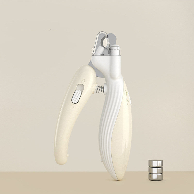 Pet Nail Clippers Dog Nail Clippers Cat Nail Clippers LED Electric Nail Grinder Pet Supplies LED Light Pet Nail Clippers Light coffee