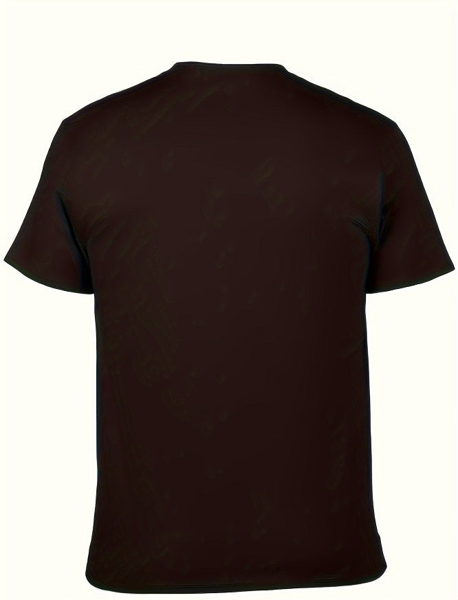 Men Street Style T-shirt, Short-sleeved T-shirt, Summer Outdoor Sports Car Print T-shirt