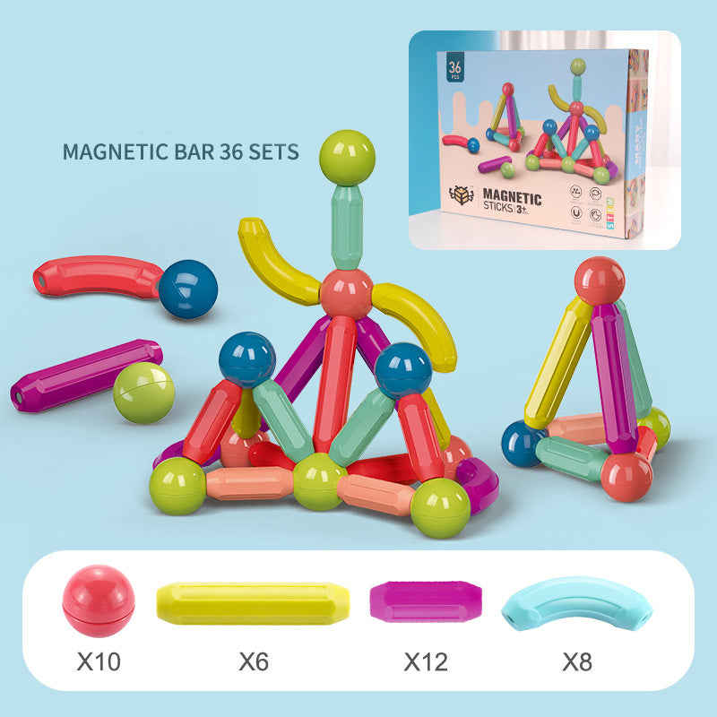 Baby Toys Magnetic Stick Building Blocks Game Magnets Children Set Kids Magnets For Children Magnetic Toy Bricks 36pcs