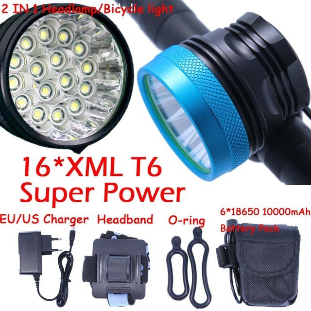 Bicycle headlight Blue