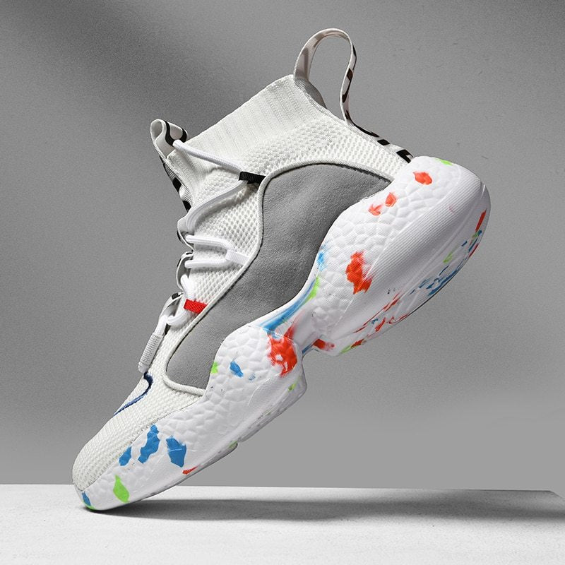 Men Sneakers Summer Fashion Running Shoes Breathable Men Vulcanize Shoes Flat Soft tennis Shoes Camouflage White