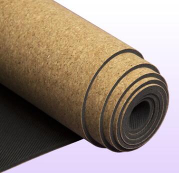 5MM Non-slip Cork Rubber Natural Yoga Mat For Fitness Women Pilates Gymnastics Mat Yoga Brand Exercise Sports Pads Mat 5MM 183cmx61cm