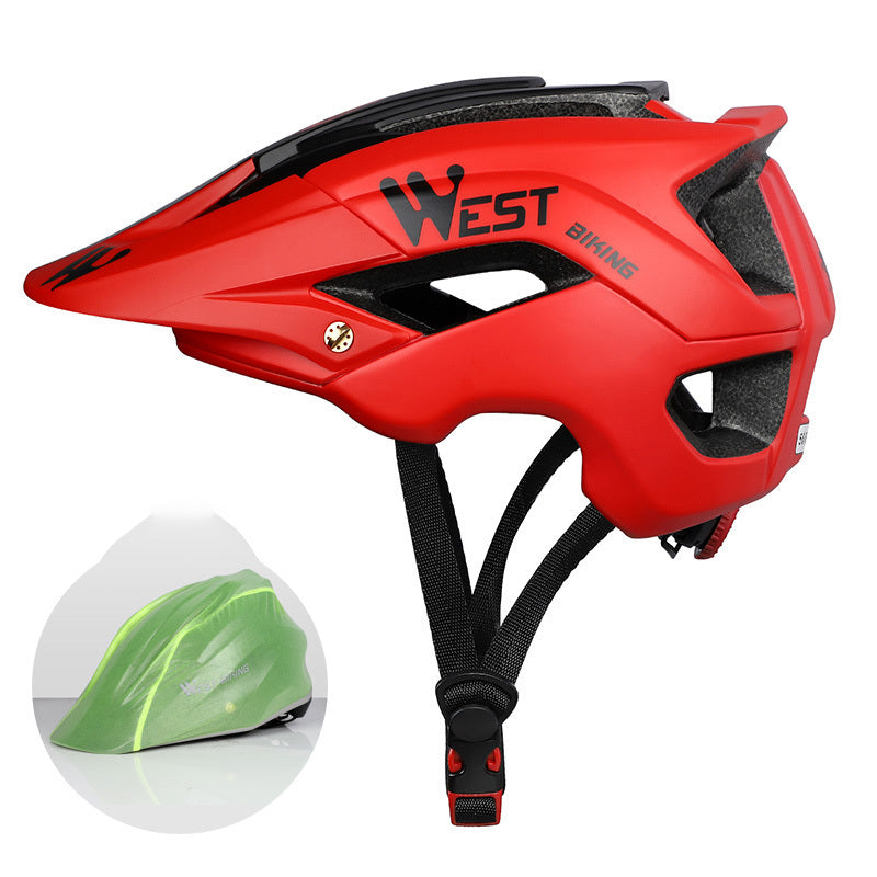 Cycling Helmets For Men And Women Mountain Bike Helmets Hard Hats Riding Red One size