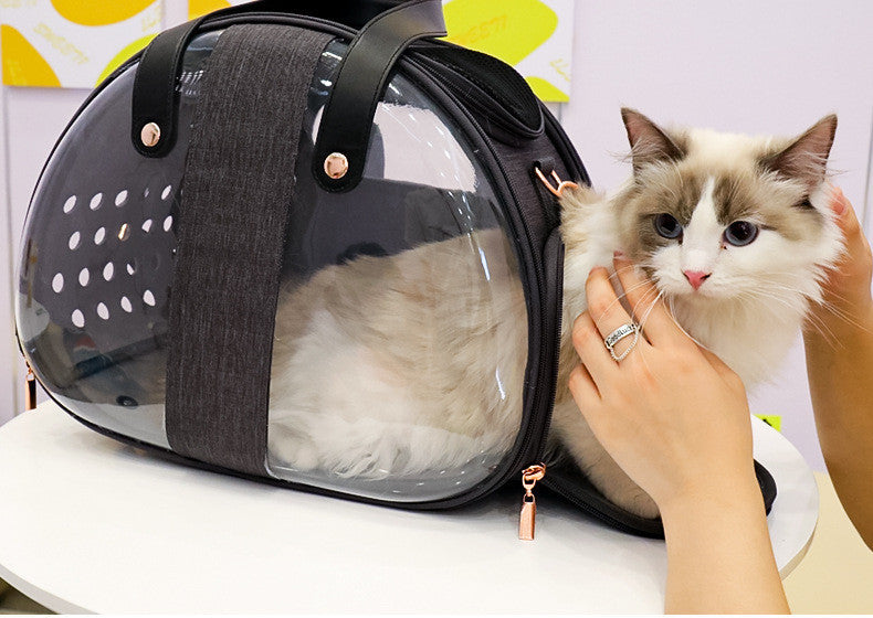 Double Fish Transparent Dog Bag Puppy Cat Cane Backpack Accessory Things Accessoires Bag Products Small Cage Pet Animal Seat Bed Double Fish Transparent Dog Bag Puppy Cat Cane Backpack Access Black