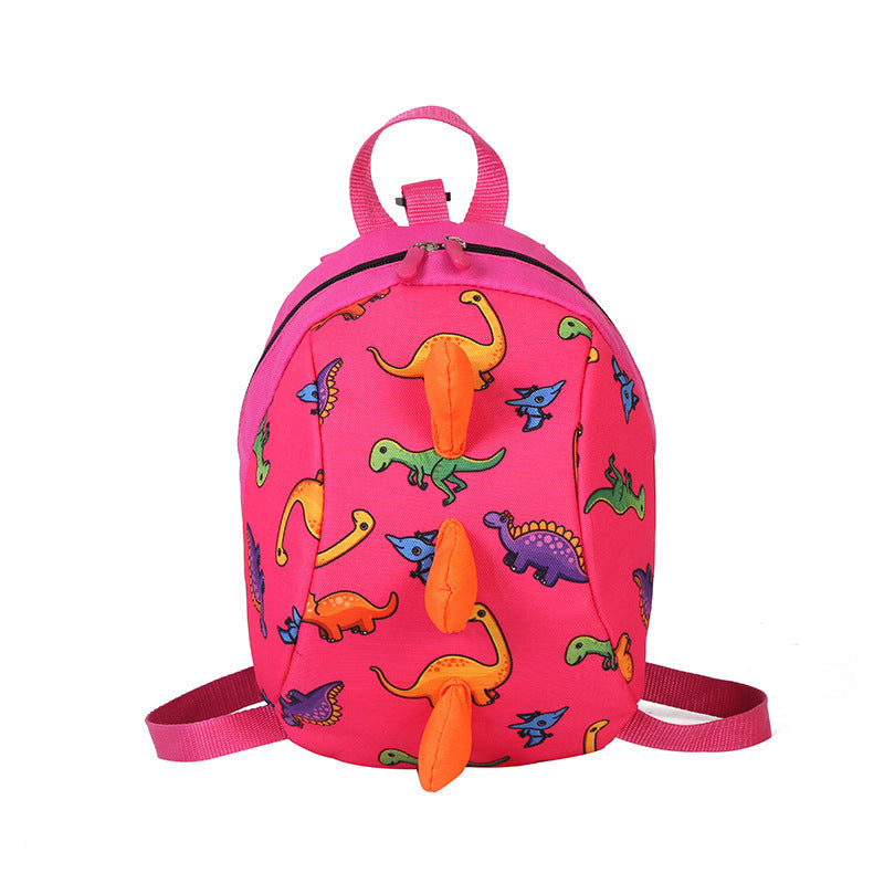 Dinosaur cartoon backpack Pink