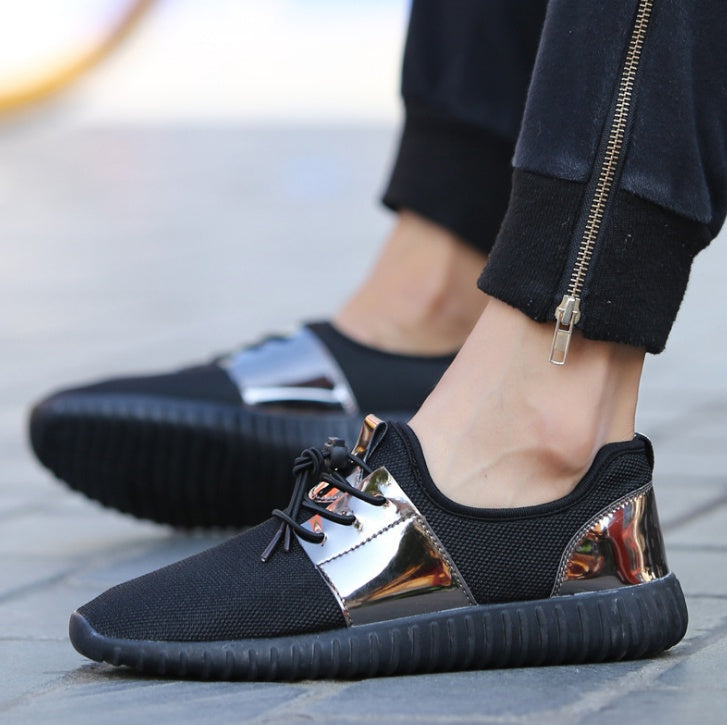 New Summer Breathable Shoes Men Flat shoes Autumn Fashion Men Shoes Couple Casual Shoes Black