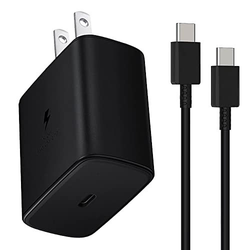 EnergySpot 65W Super Fast Charging Wall Charger Compatible for Samsung Galaxy Z Fold6 Fold5 Fold4 Flip6 Flip5 S24 S25 Ultra Note20 Ultra iPhone16 Pro Max,USB-C Travel Charger with 5FT Charging Cable