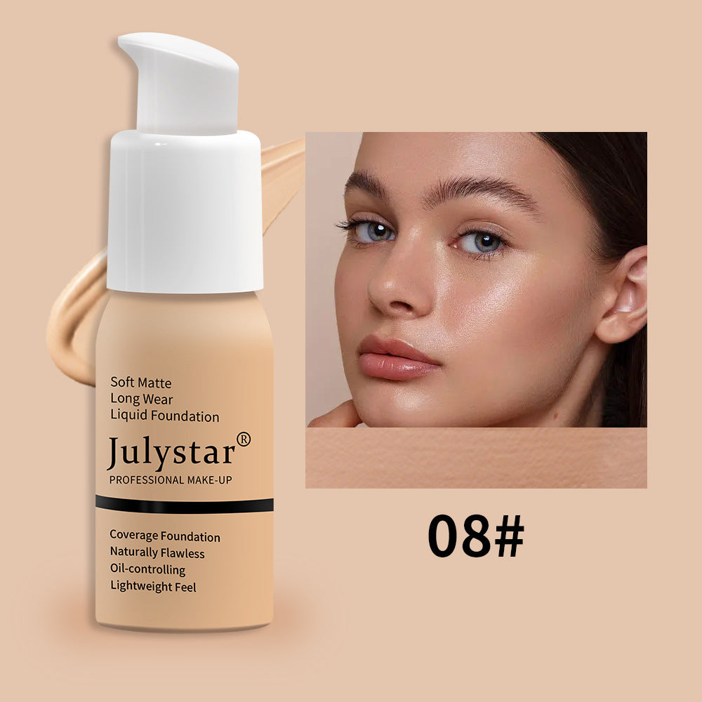 Waterproof Lasting Non Take Off Makeup Concealer Liquid Foundation Beauty Makeup Liquid foundation8