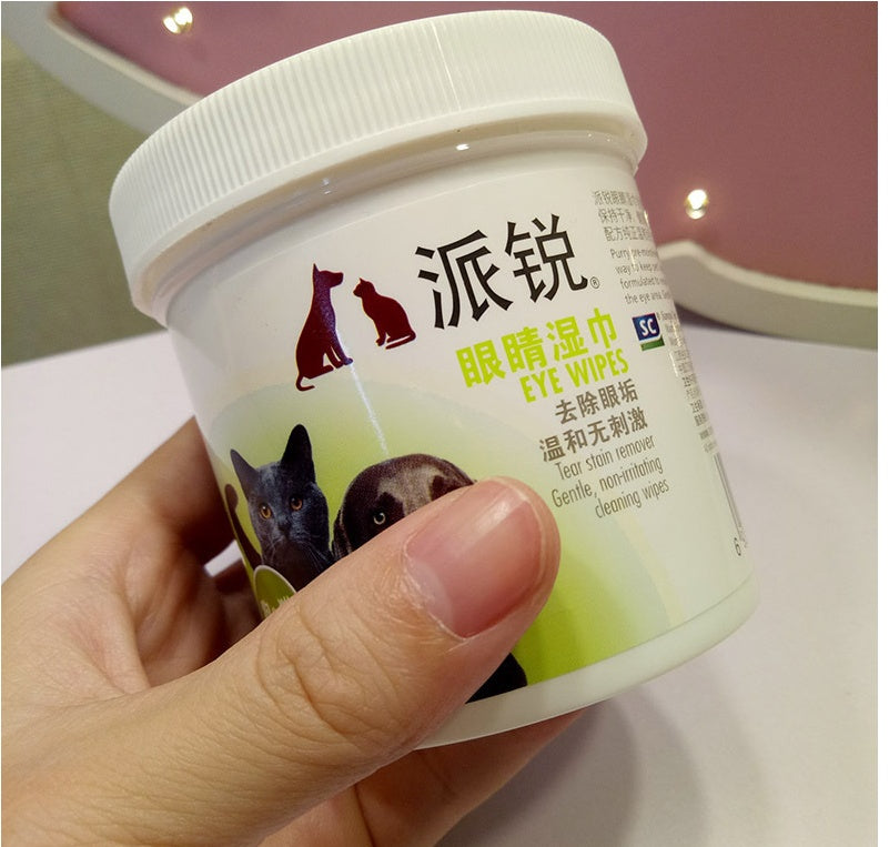Pets to tears wipes Teddy Bear Xiong Bomei cat eyes tear stains cleaning paper towels pet supplies 100 pieces default