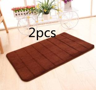 Memory Cotton Carpet Coffee2pcs