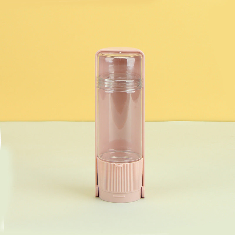 Portable Pet Supplies For Water Bottle Dog Drinking Bowl Cup Outdoor Travel Dogs Cats Water Dispenser Feeder Pink