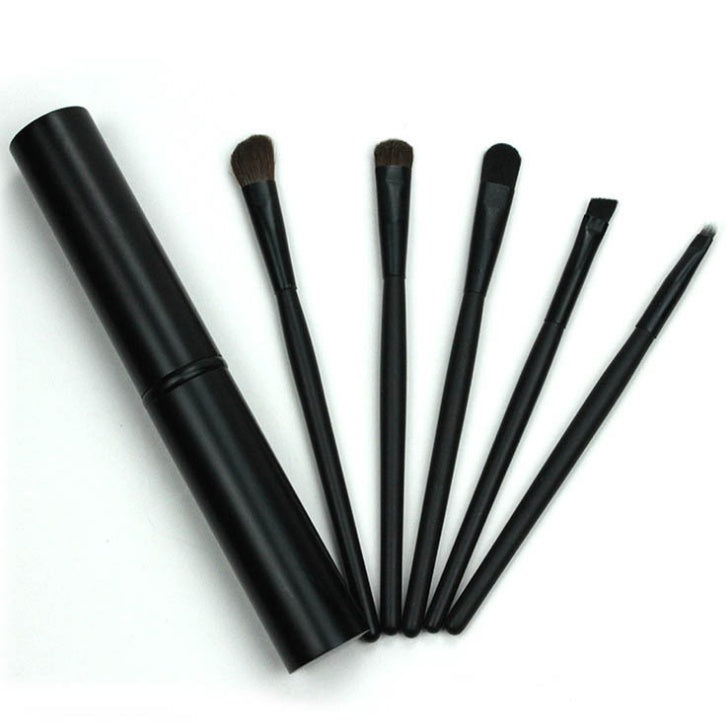 5pcs Travel Portable Mini Eye Makeup Brushes Black