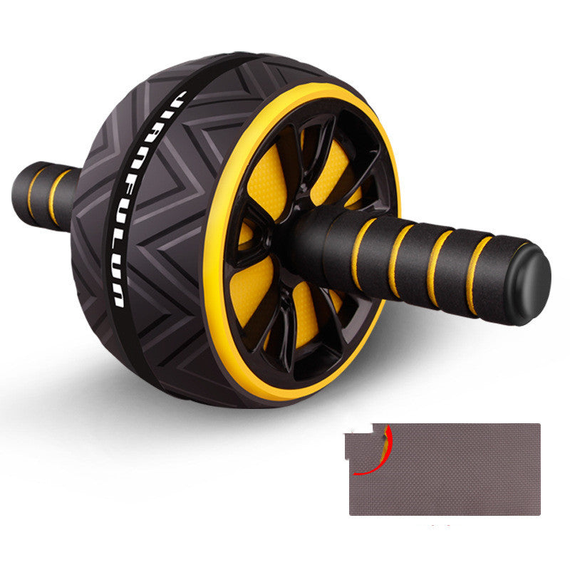 Abdominal Muscle Mute Abdominal Fitness Device Exercise Fitness Weight Loss Fitness Wheel For Men And Women Yellow