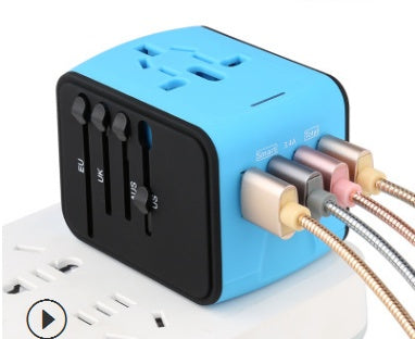 Multi-function socket Blue