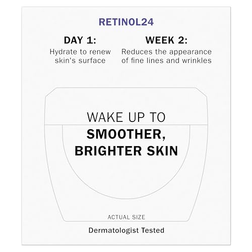 Olay Retinol 24 Face Moisturizer, Anti-Aging Night Cream for Women, Fragrance-Free, Non Greasy - Anti-Wrinkle, Smooth Fine Lines, Tightening, Hydrating Skin Care - Peptides, Glycerin, 1.7 Oz