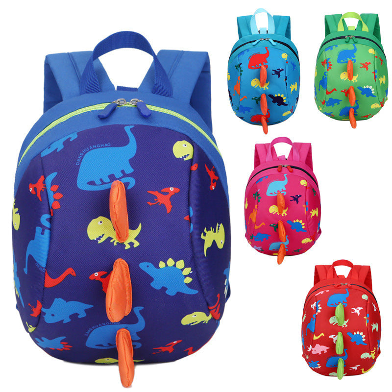 Korean Version Of Cute Baby Anti-lost Book Backpack Light blue