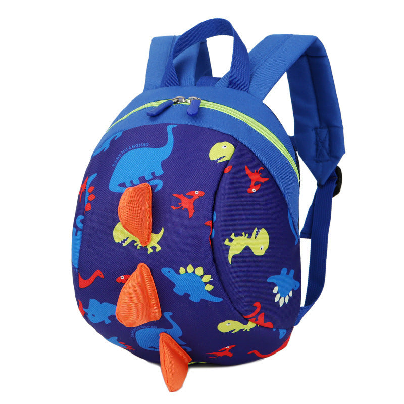 Korean Version Of Cute Baby Anti-lost Book Backpack Dark blue