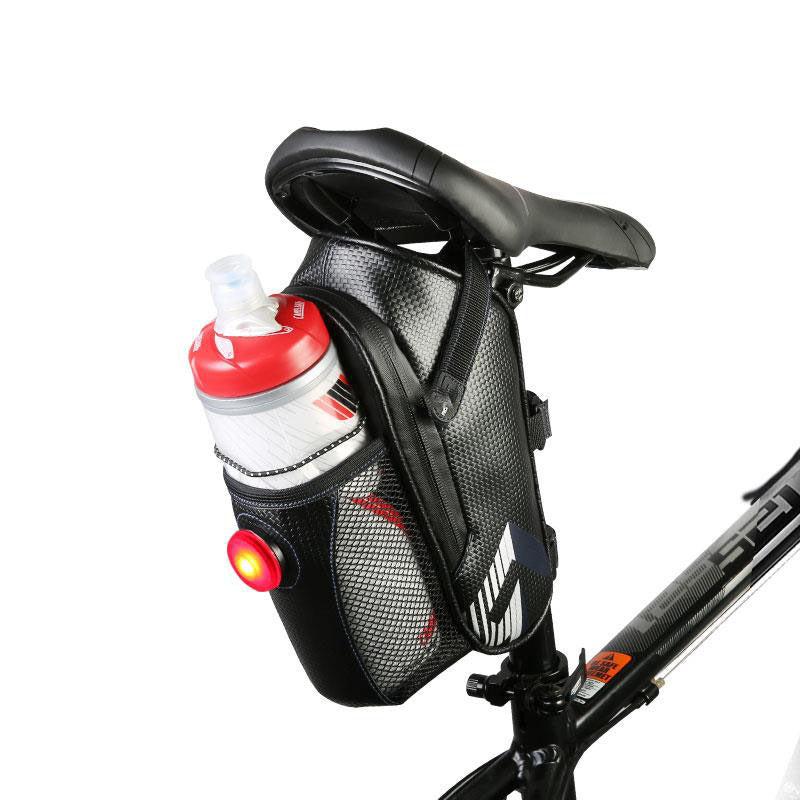 Bicycle saddle storage bag Black
