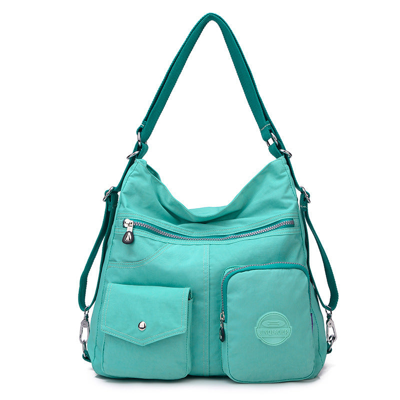 Luxury Handbags Women Bags Designer Waterproof Bylon Cloth Crossbody Bags For Women Large Capacity Lady Shoulder Bag Tote Emerald Green