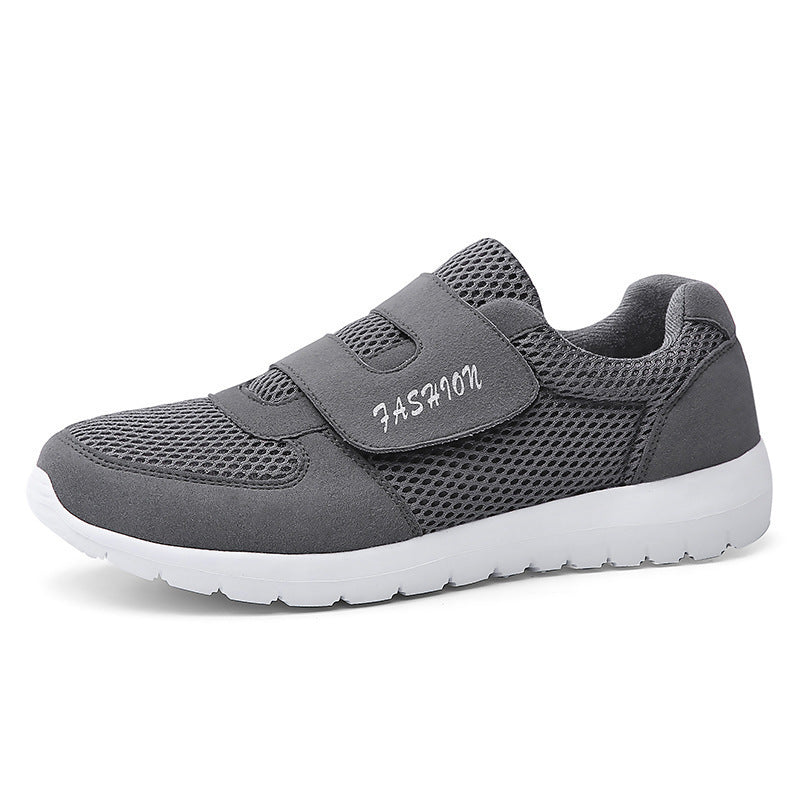 Summer New Trend Fashion Healthy Elderly Shoes Outdoor Soft Sole Casual Shoes Grey