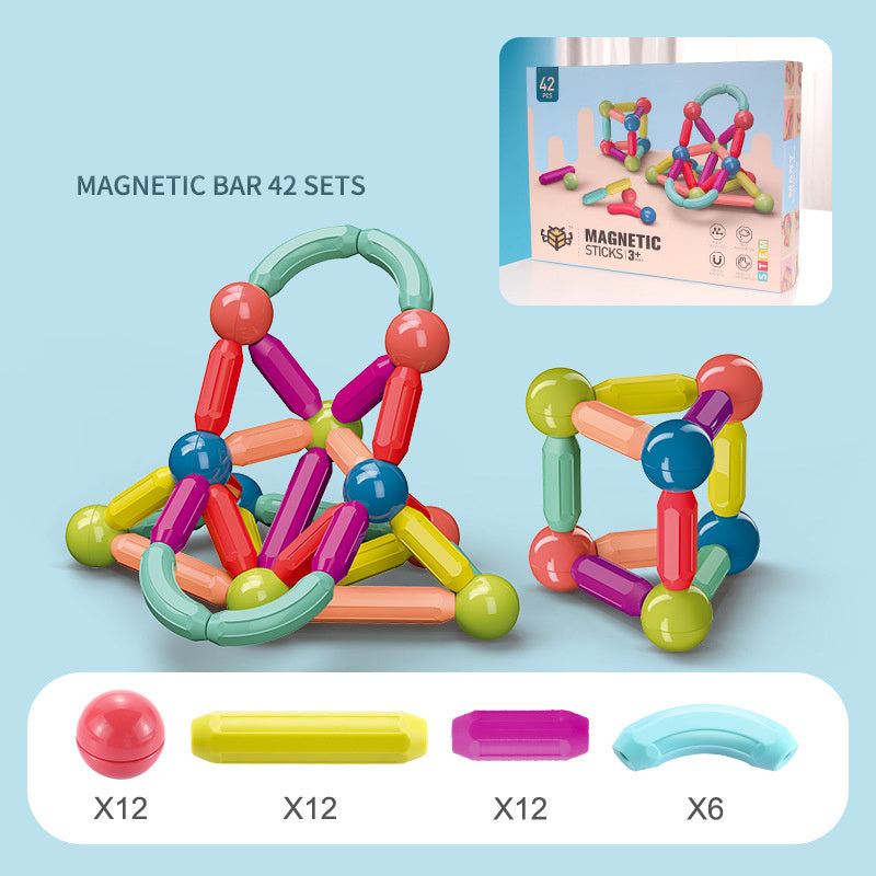 Baby Toys Magnetic Stick Building Blocks Game Magnets Children Set Kids Magnets For Children Magnetic Toy Bricks 42pcs