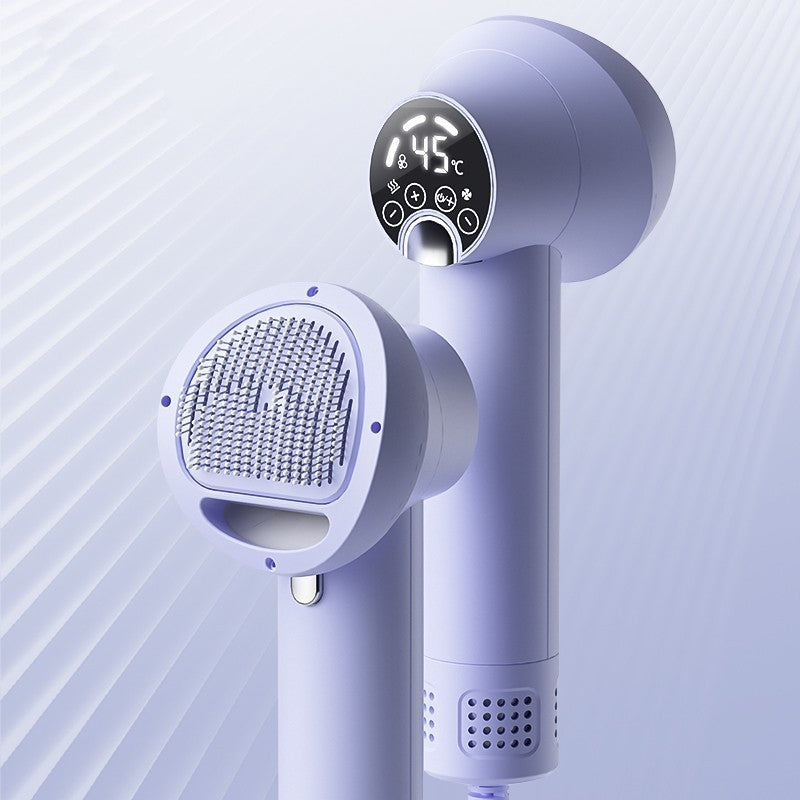 Smart Pet Hair Dryer Dog Golden Retriever Cat Grooming Hairdressing Blow & Comb Silent No Harm Pet Cleaning Supplies Pet Products Purple CN