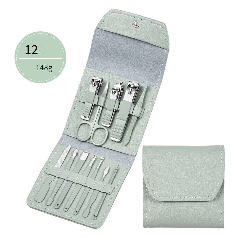 Professional Scissors Nail Clippers Set Ear Spoon Dead Skin Pliers Nail Cutting Pliers Pedicure Knife Nail Groove Trimmers 12 Style