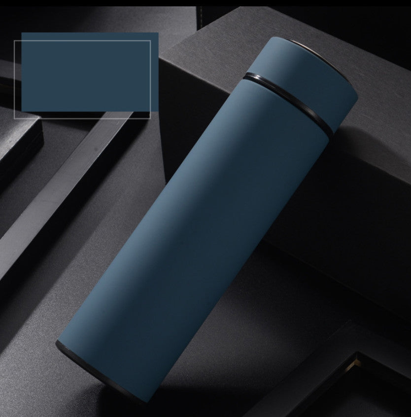 450ml Stainless Steel Water Bottle Double Wall Vacuum Insulated Business Travel Sport Outdoor Water Bottle Blue