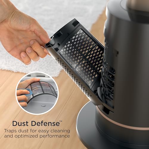 Shark TurboBlade Fan—Ultra-customizable bladeless tower fan, pivots, twists, oscillates 180°, circulates and propels air up to 80 ft., 10 noise levels + 10 speeds, easy to clean, charcoal, TF202S