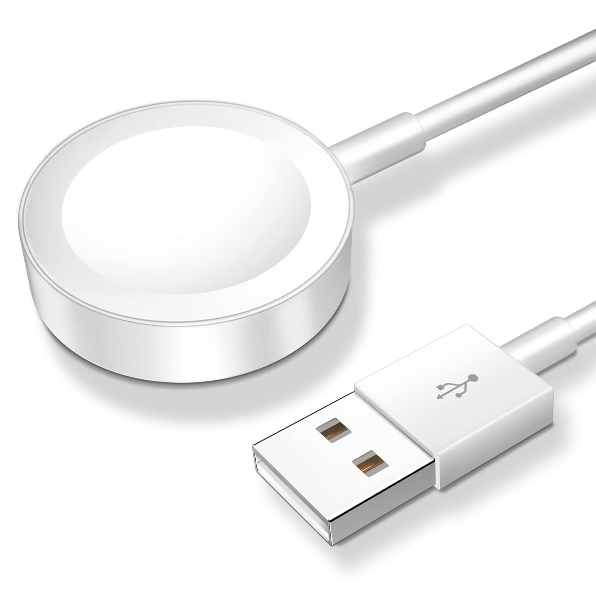 𝟐𝟎𝟐𝟓 𝐔𝐩𝐠𝐫𝐚𝐝𝐞𝐝 for Apple Watch Charger Magnetic Fast Charging Cable [Portable] Magnetic Wireless Charging Compatible with iWatch Series Ultra/10/9/8/7/6/SE/5/4/3/2-[3.3FT] White