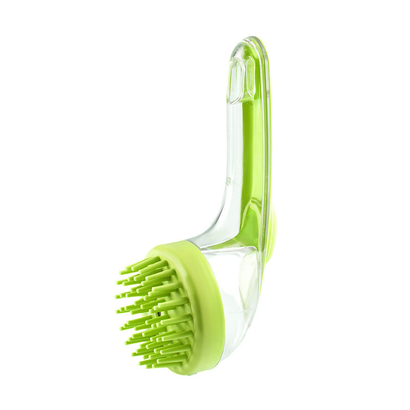 Dogs Cats Pets Brush Pet Bath Brush Cleaning Brushes Long Handle Shower Brush Pet Supplies Cat Dog Pet Grooming Comb For Pet Products Shampoo Brush Green ZY71