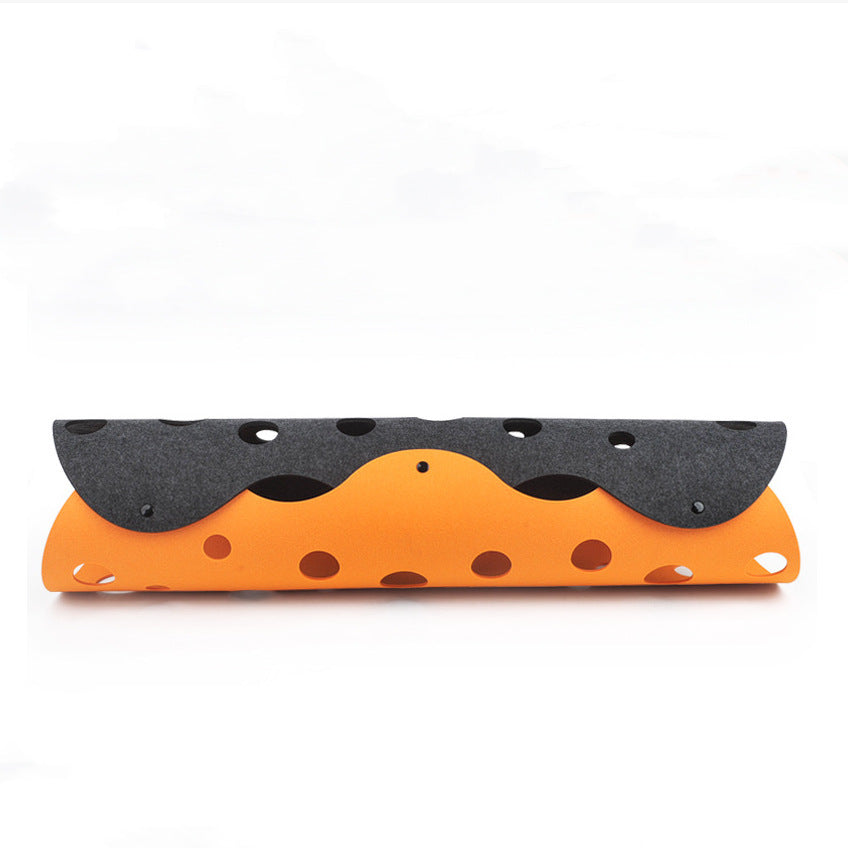 Cat Tunnel Cat Toy Felt Pom Splicing Deformable Kitten Nest Collapsible Tube House Tunnel Interactive Pet Toy Cat Accessories A Style
