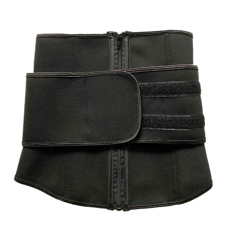 sports belts fitness girdle abdomen corset belts belt waist corset sweat belt Black