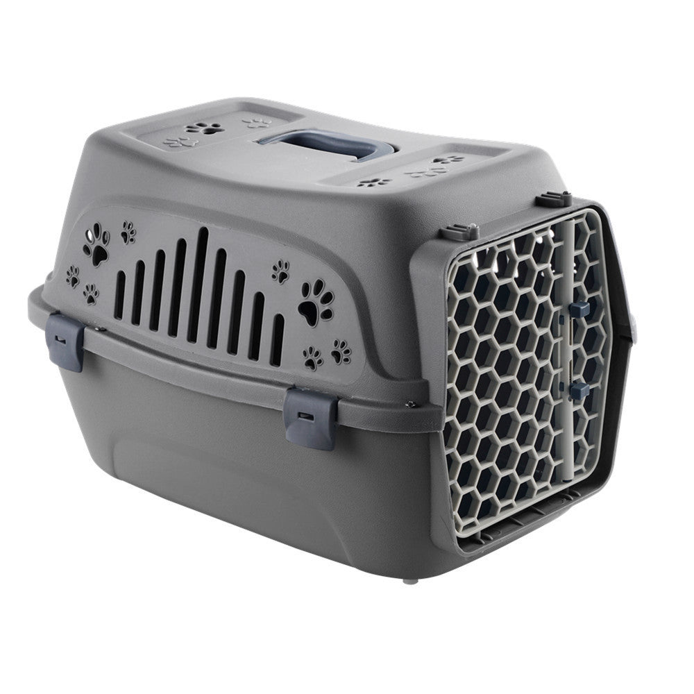 Cat Air Box Large Dog Cage Small and Medium-sized Dog Outing Carrying Bag Grey L