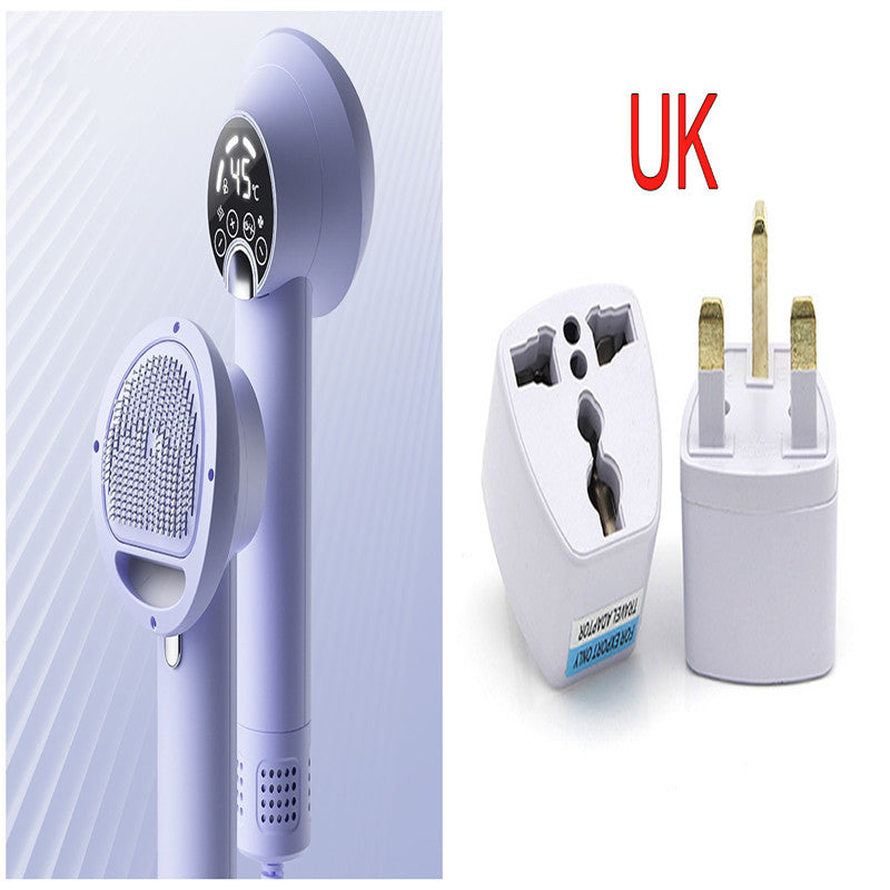 Smart Pet Hair Dryer Dog Golden Retriever Cat Grooming Hairdressing Blow & Comb Silent No Harm Pet Cleaning Supplies Pet Products Purple UK