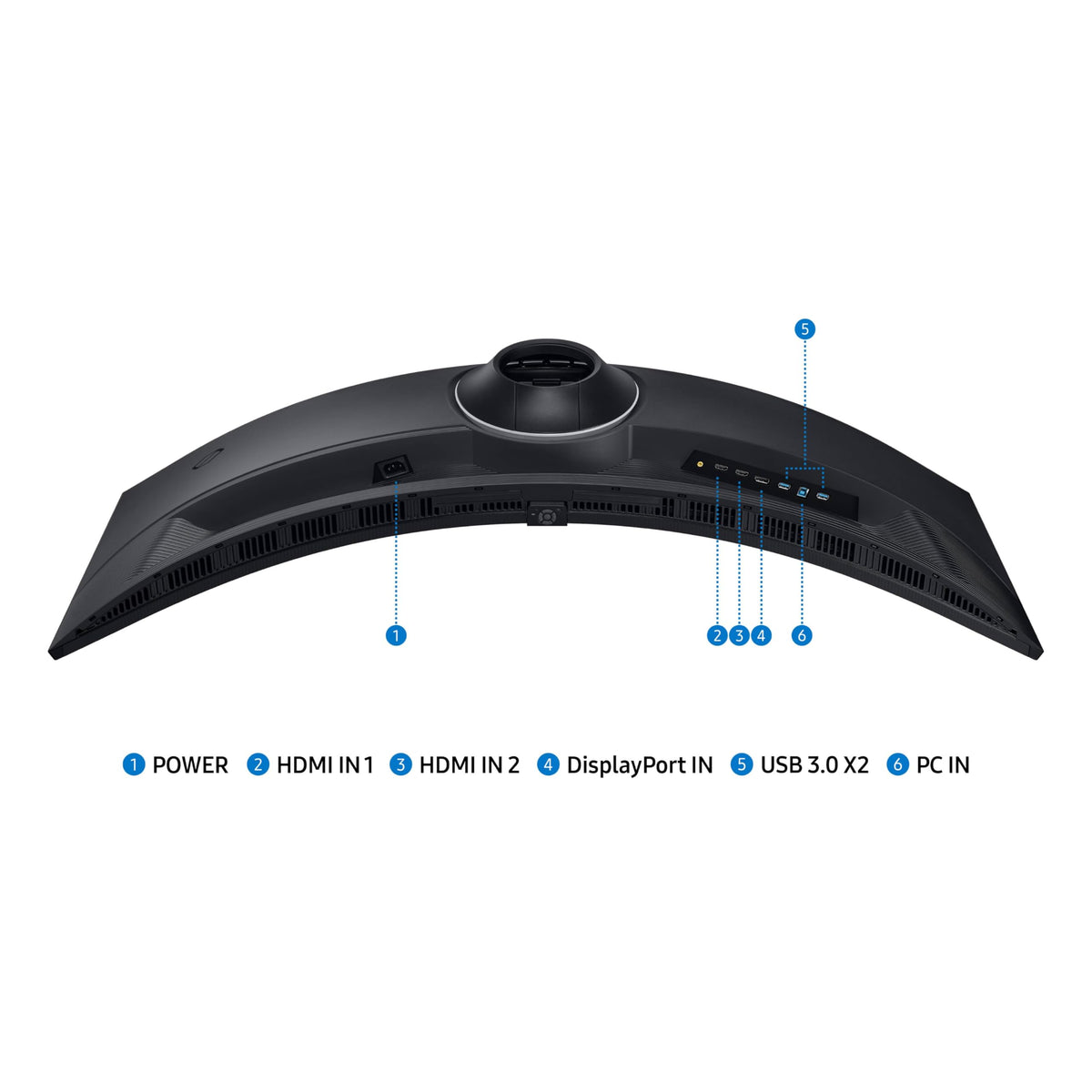 SAMSUNG 49" Odyssey G9 (G95C) Series DQHD 1000R Curved Gaming Monitor, 240Hz, 1ms(GtG), DisplayHDR 1000, AMD FreeSync Premium Pro, Eye Saver Mode, Auto Source Switch+, LS49CG950ENXZA, 2024