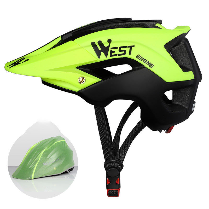 Cycling Helmets For Men And Women Mountain Bike Helmets Hard Hats Riding Green One size