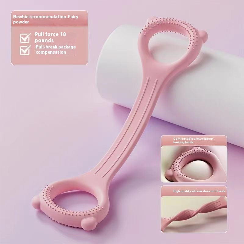 Yoga Elastic Band Eight-character Chest Expander Pink
