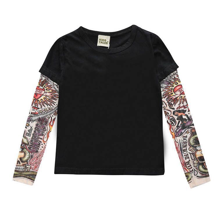 Tattoo boy t-shirt Black A