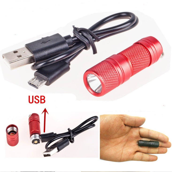 Mini USB rechargeable flashlight