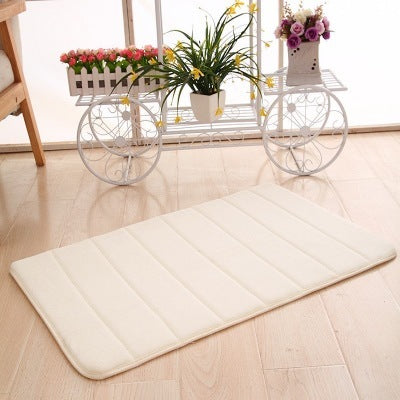 Memory Cotton Carpet White