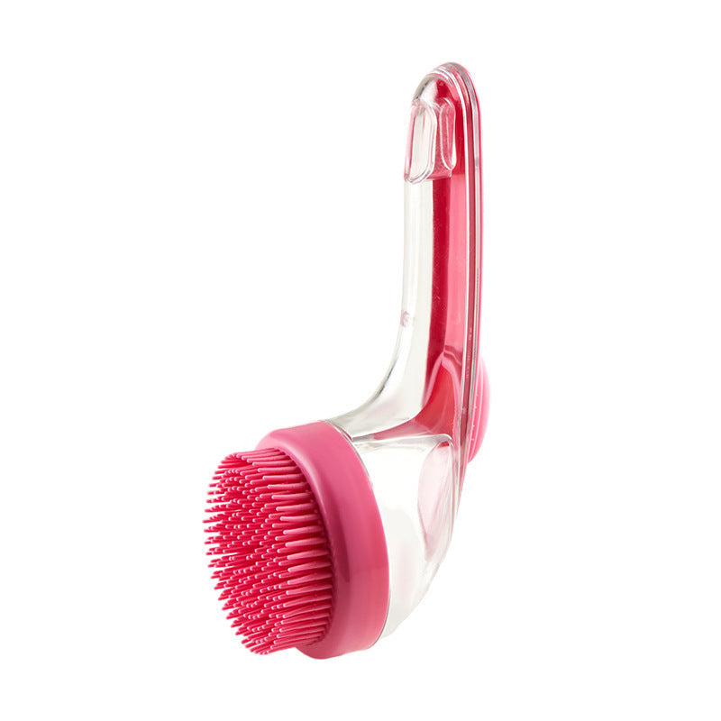 Dogs Cats Pets Brush Pet Bath Brush Cleaning Brushes Long Handle Shower Brush Pet Supplies Cat Dog Pet Grooming Comb For Pet Products Bath Brush Rose Red ZY71