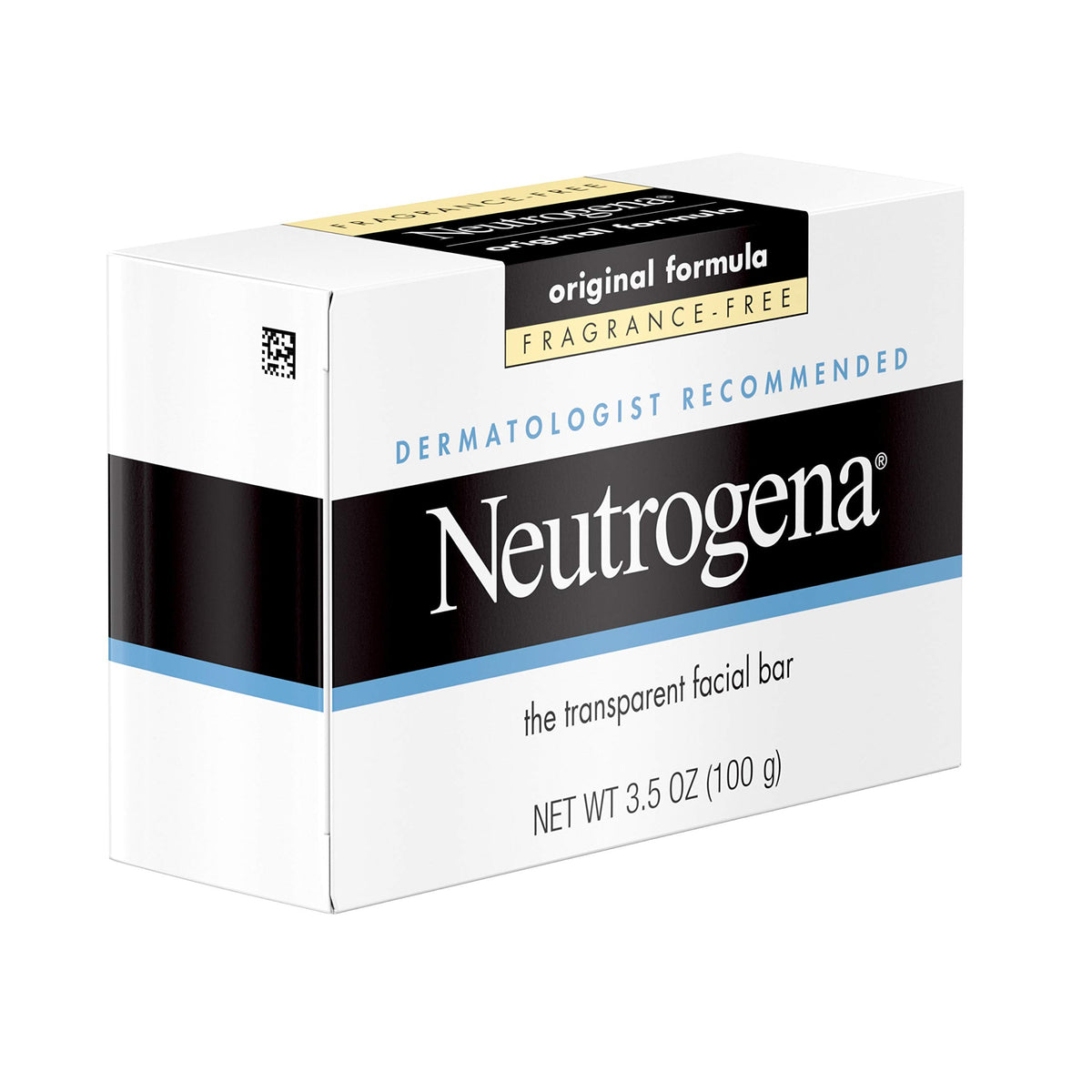 Neutrogena Original Amber Bar Fragrance-Free Facial Cleansing Bar with Glycerin, Pure & Transparent Gentle Face Wash Bar Soap, Free of Harsh Detergents, & Dyes, Hypoallergenic, 3.5 Oz (Pack of 3)