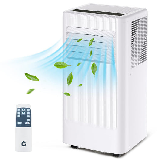 GarveeHome 10,000 BTU Portable Air Conditioners,3-In-1 Free Standing Cooling AC,Evaporative Air Cooler,3 IN 1 Portable AC Unit with Remote Control/LED Display/24Hrs Timer/Window Installation Kit