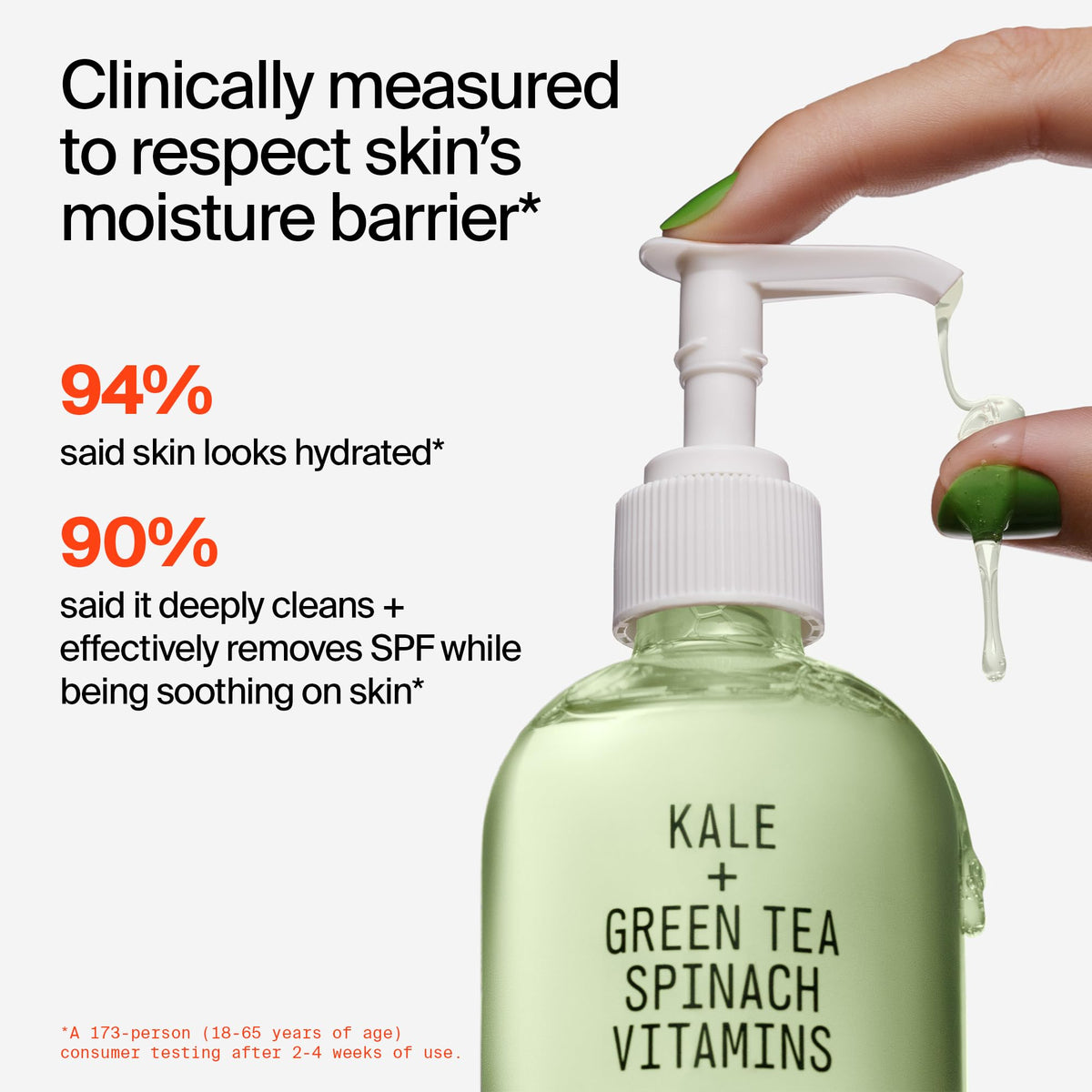 Youth To The People Superfood Facial Cleanser - Kale + Green Tea Daily Face Wash, Gentle Makeup Remover, Antioxidants for Glowing Skin & Less Visible Pores, Award-winning, Refillable - 8 Fl Oz