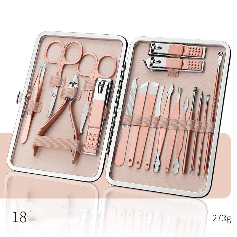 Professional Scissors Nail Clippers Set Ear Spoon Dead Skin Pliers Nail Cutting Pliers Pedicure Knife Nail Groove Trimmers 6 Style