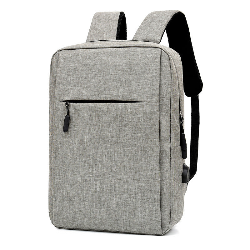 Laptop Backpack With USB Design Business Bags Men Light grey