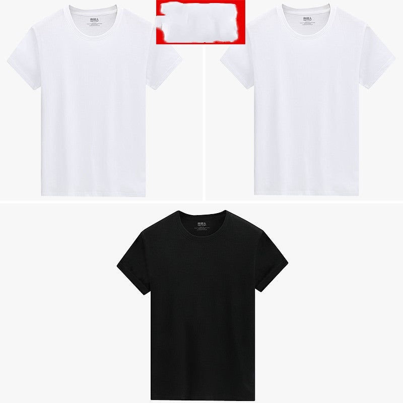 White short sleeve t-shirt men 3 style