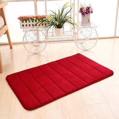 Memory Cotton Carpet Red